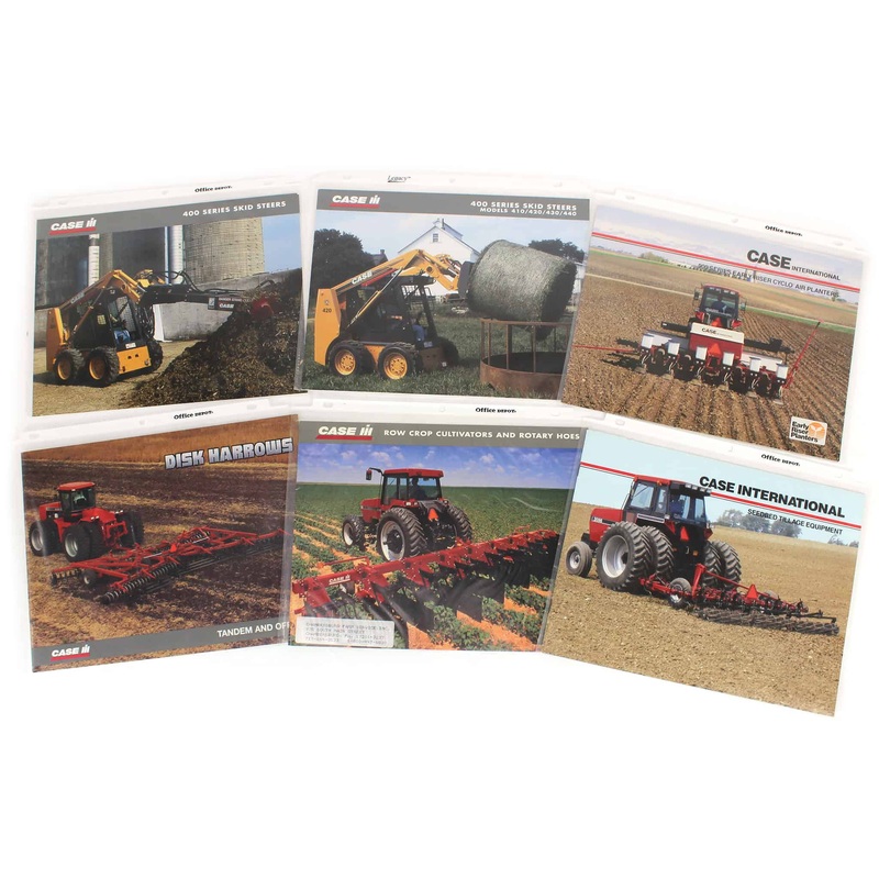 Lot of (2) Case Skid Steers and (4) Case Implements Sales Brochures