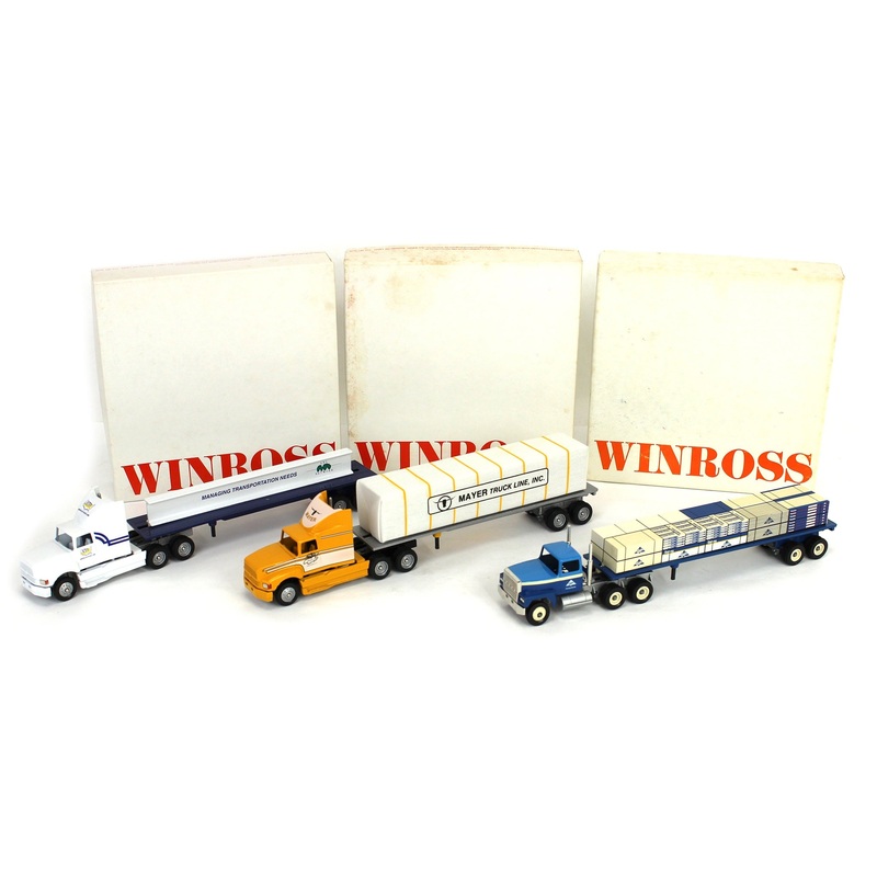 Lot of (3) 1/64 WINROSS Semi Trucks