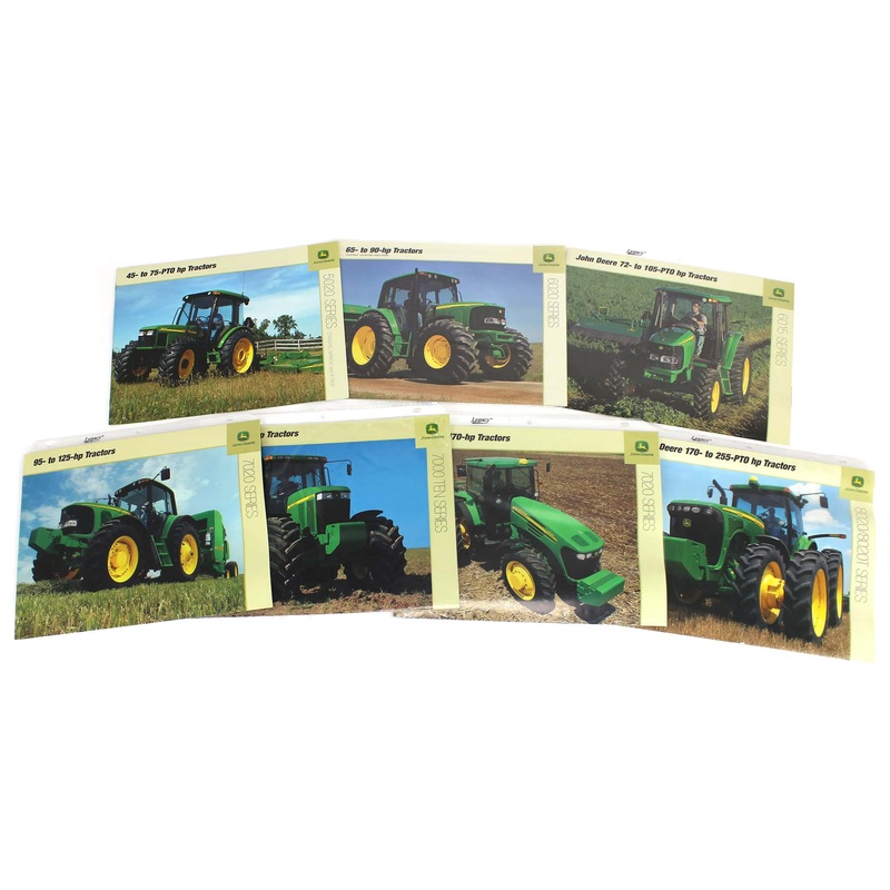 Lot of (7) John Deere Tractor Sales Brochures