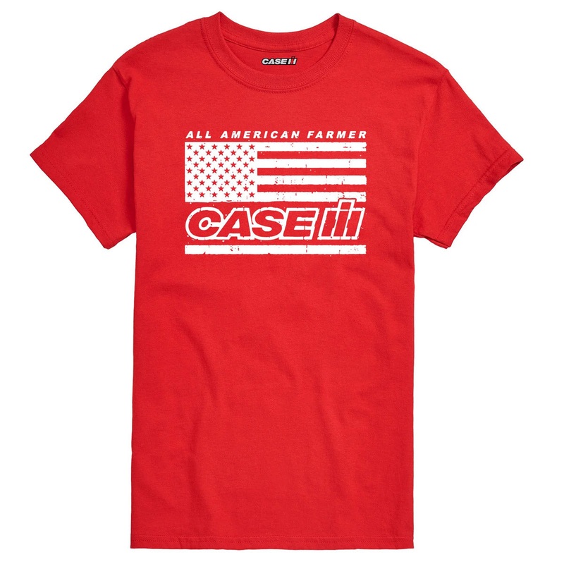 Case IH All American Farmer Red Short Sleeve T-Shirt