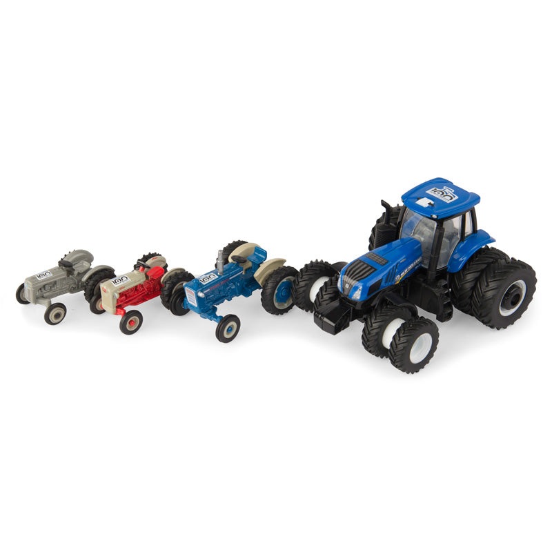 (B&D) 1/64 Limited Edition Ford 100th Anniv. Set:9N, Golden Jubilee, 5000 & NH T8.435 - Damaged Item