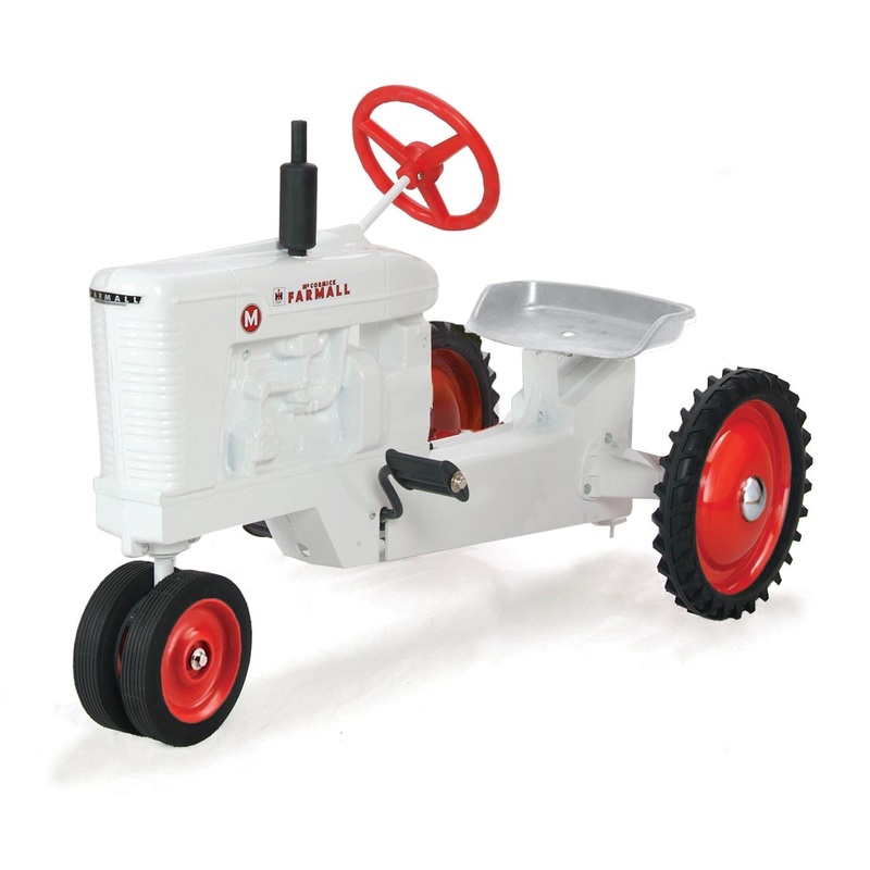 (B&D) IH Farmall M White Demonstrator Pedal Tractor by Scale Models - Box Damage