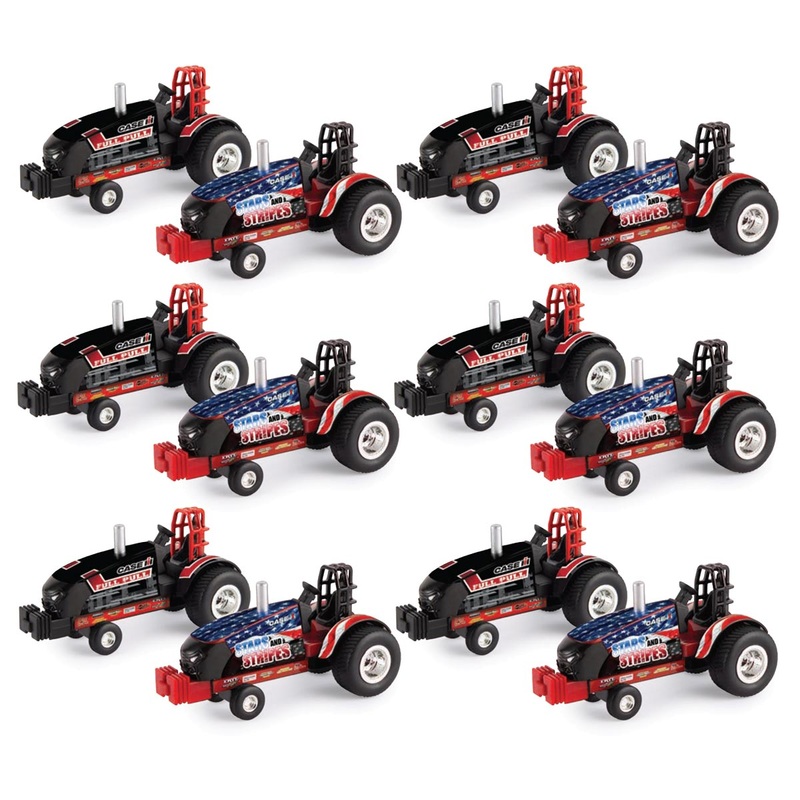 Sealed Case of 12 ~ 1/64 Case IH Stars & Stripes & Full Pull Magnum Pulling Tractors