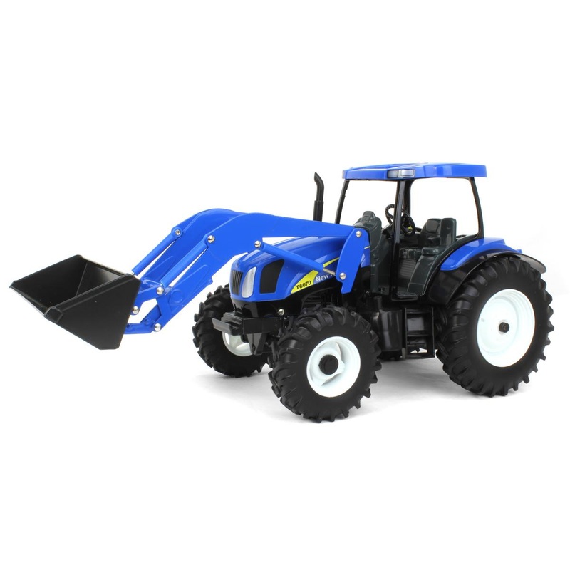 (B&D) 1/16 New Holland T6070 Tractor with Loader & MFD - Damaged item