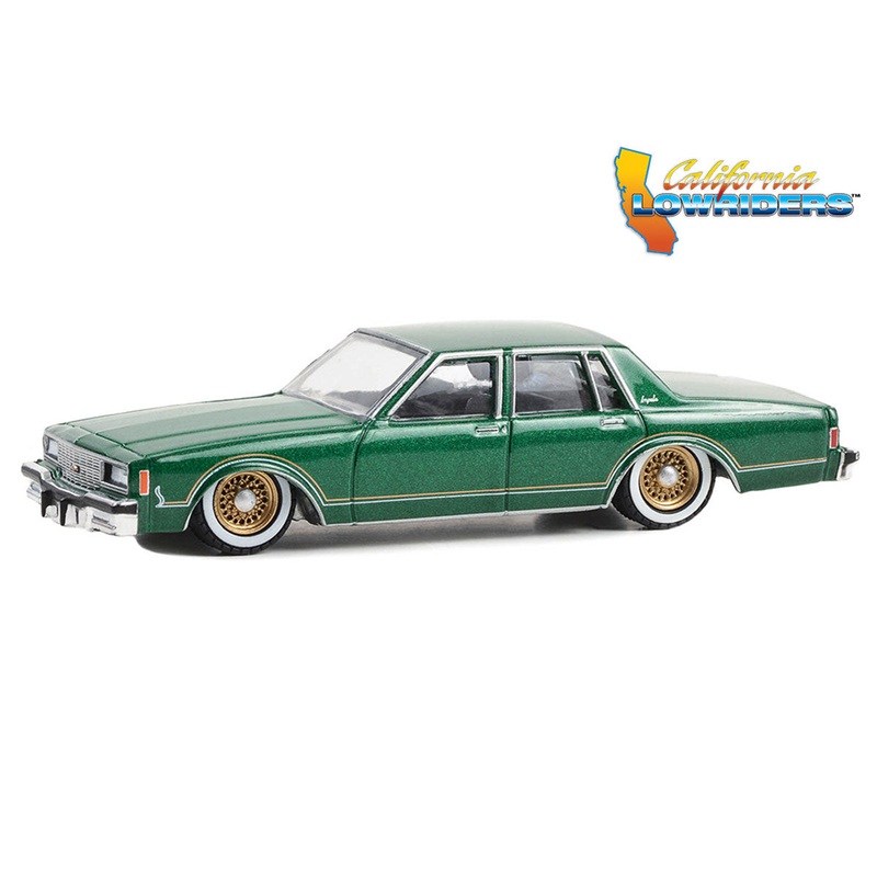 (B&D) 1/64 1985 Chevrolet Impala, Bright Green Metallic, California Lowriders - Damaged Box