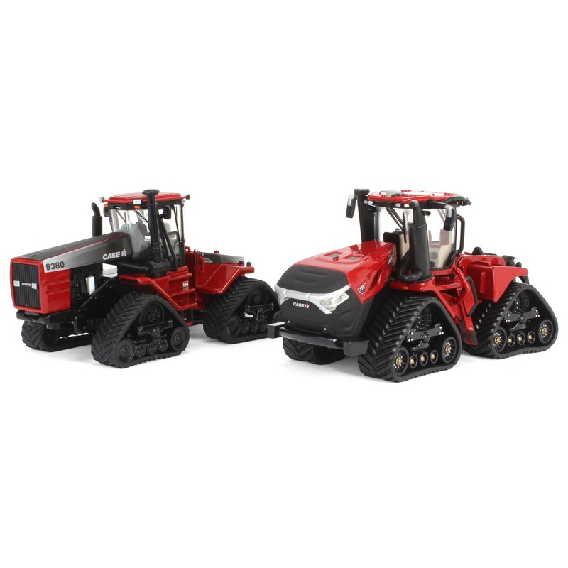 (B&D) 1/64 Case IH Steiger 715 Quadtrac & Steiger 9380 Set, ERTL Prestige-Damaged Box