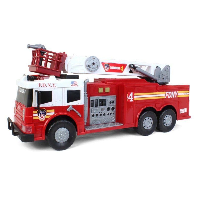 (B&D) 24 FDNY Ladder 4 Fire Truck with Lights & Sound - Damaged Item