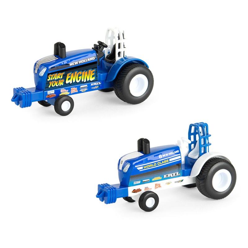 Set of 2 ~ 1/64 New Holland Start Your Engine & World Class Pulling Tractors