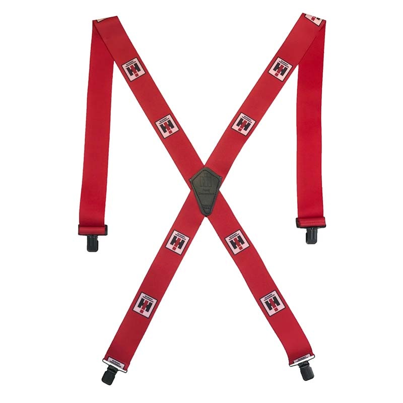 (B&D) 52 IH Red 2 Clip-on Suspenders - Damaged Item