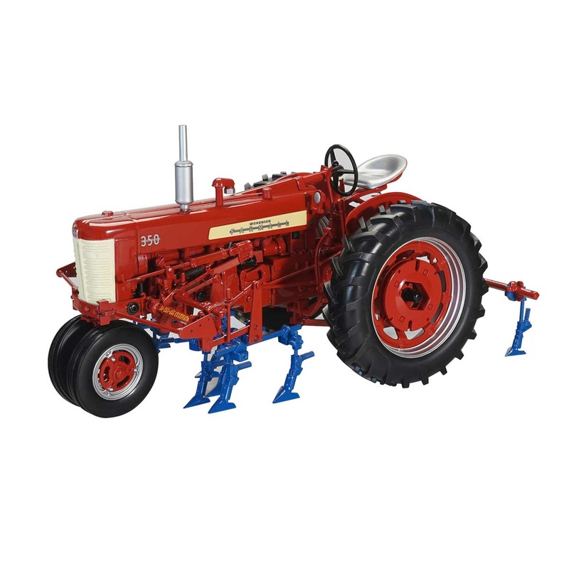 (B&D) 1/16 High Detail IH Farmall 350 with Front and Rear Cultivators - Damaged Item