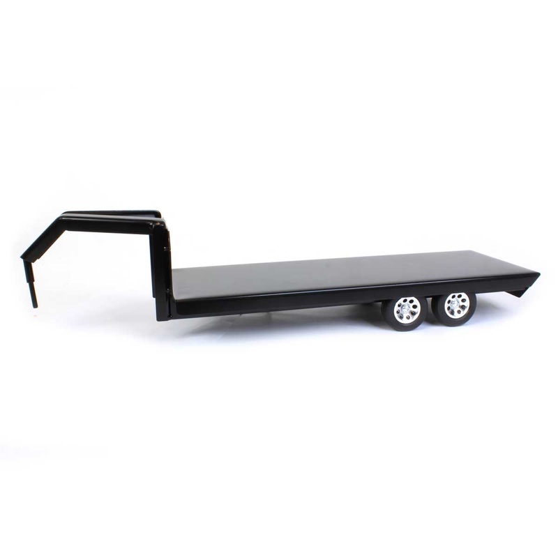 (B&D) 1/16 Little Buster Toys Gooseneck Flatbed Trailer - Damaged Item