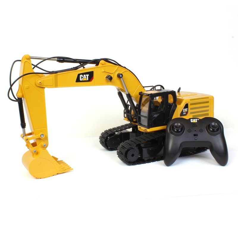 (B&D) 1/24 Radio Control Caterpillar 336 Excavator, Made of Durable Plastic-Damaged Item