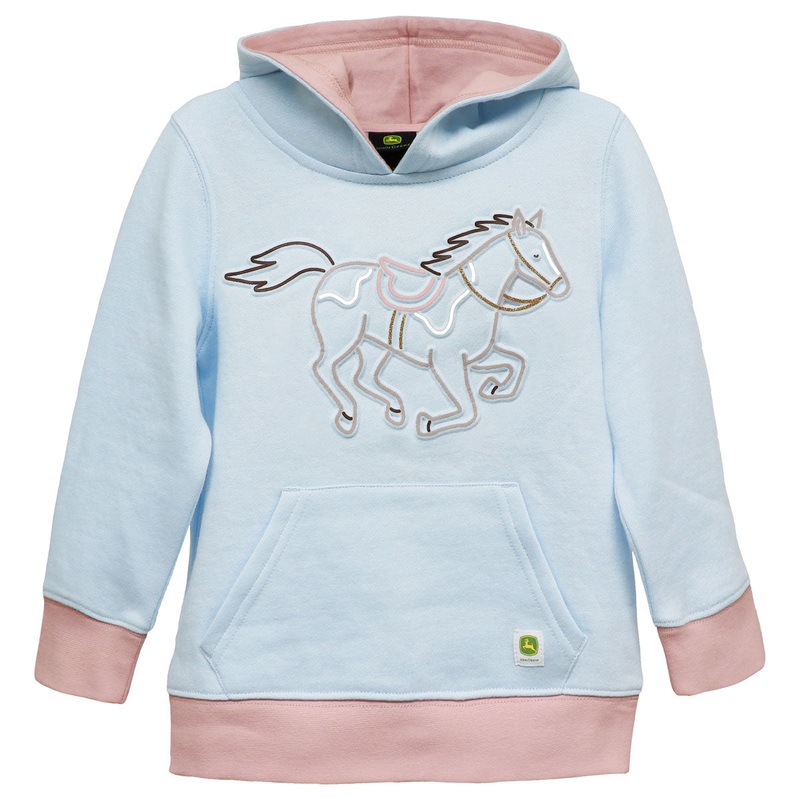 Toddler John Deere Horse Fleece Hooded Sweatshirt