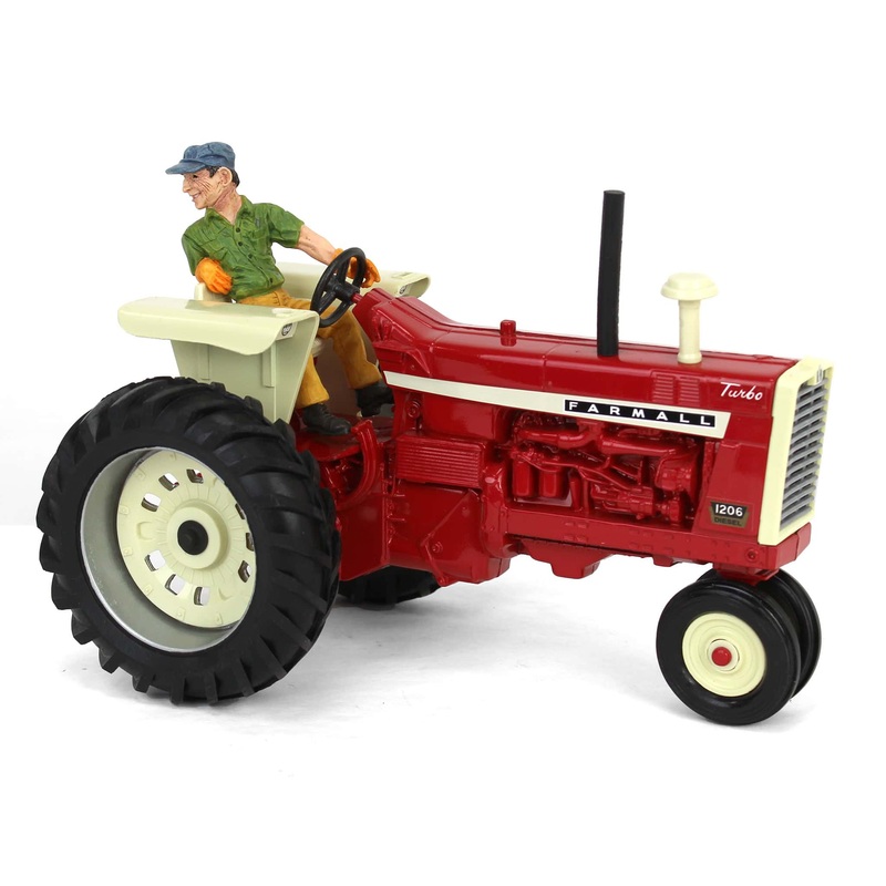 (B&D) 1/16 IH Farmall 1206 w/ Lowell Davis Figure, Foxfire Warren - No Box, Loose
