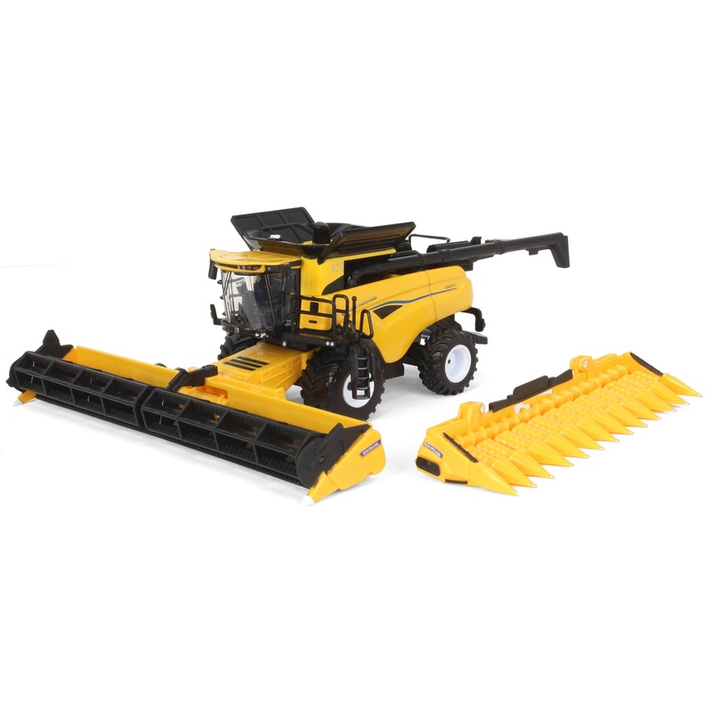 (B&D) 1/64 New Holland CR8.90 Combine with Corn & Grain Heads, ERTL Prestige Collection - Damaged Box