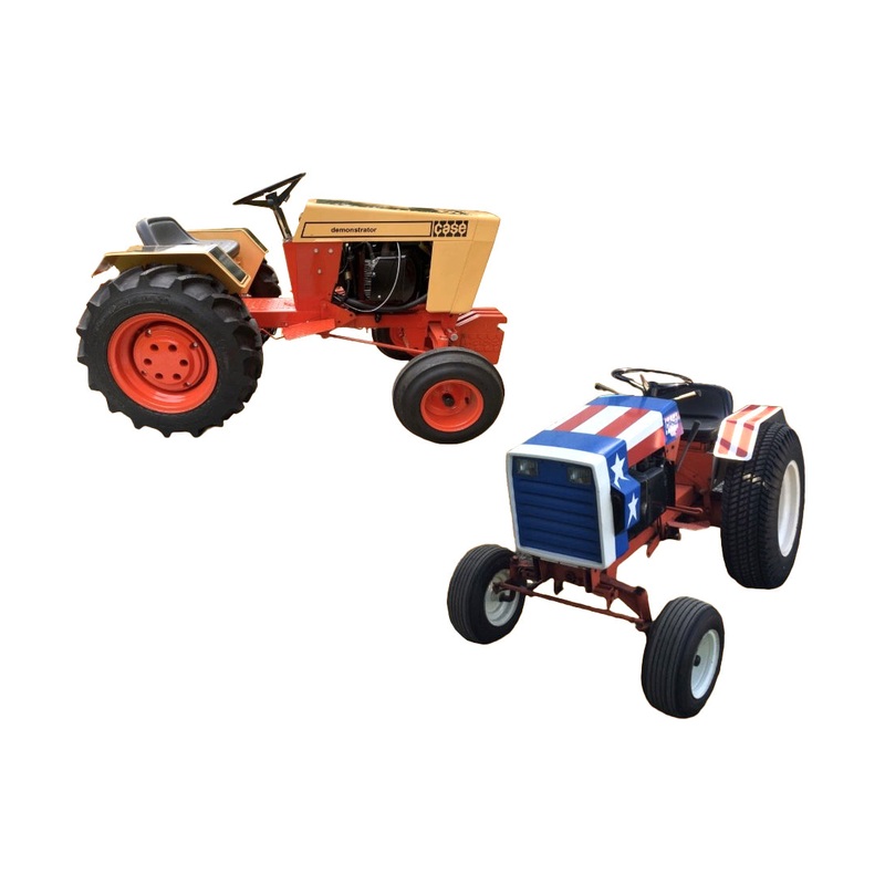 Set of 2 ~ 1/16 1976 Case 446 Spirit of 76 & Gold Demo L&G Tractors by SpecCast, 1st in Annual Series