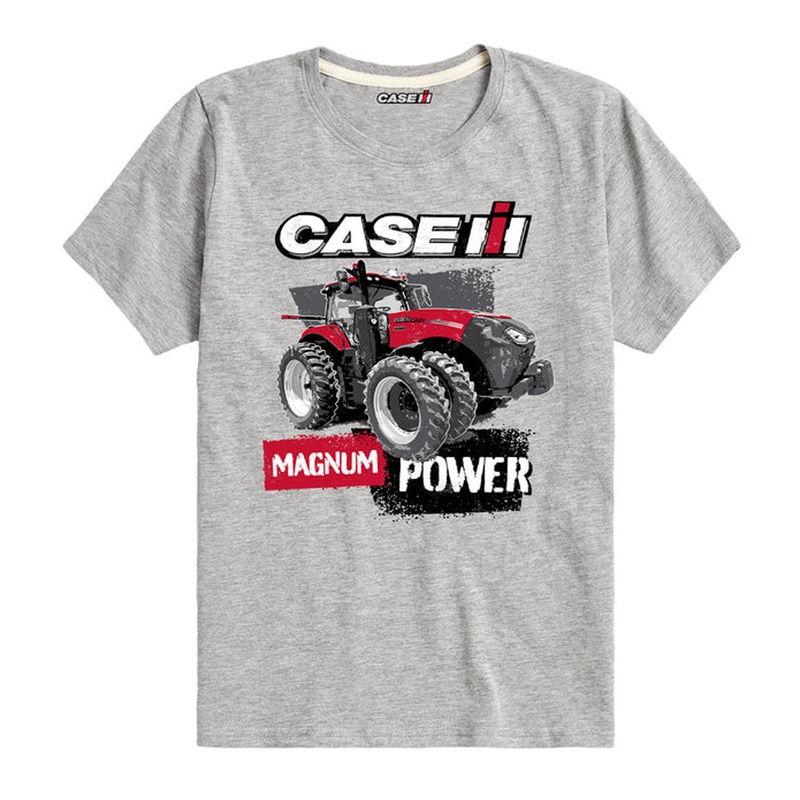 Youth Case IH Magnum Power Athletic Grey Short Sleeve T-Shirt