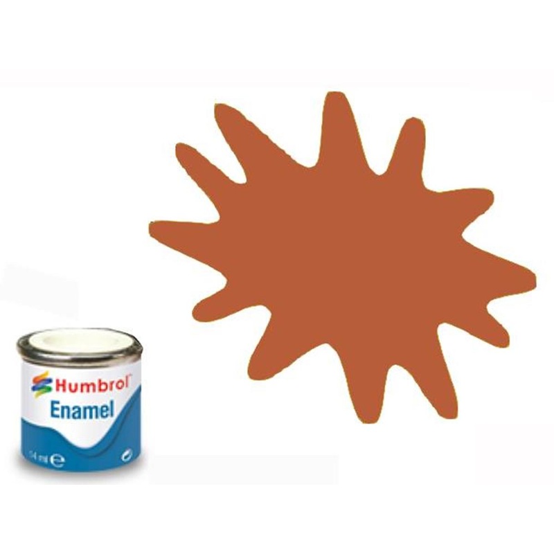 Humbrol 100 ENAMEL MATT RED BROWN