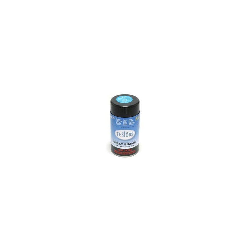 xTestors 1257 Transparent Blue Enamel Spray 3oz/85g