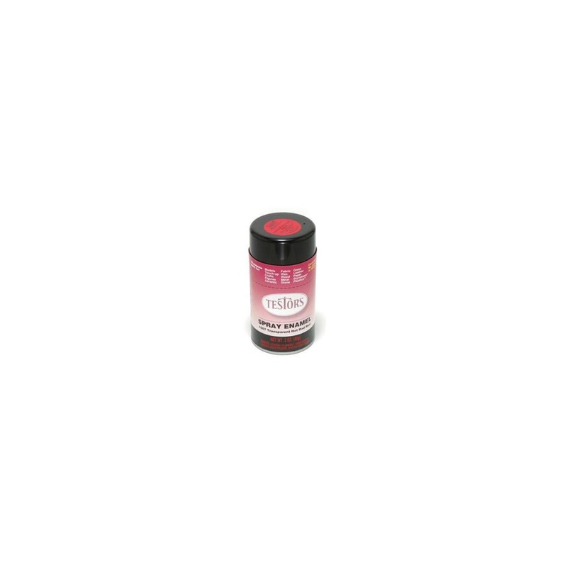 xTestors 1607 Transparent Hot Rod Red Enamel Spray 3oz/85g