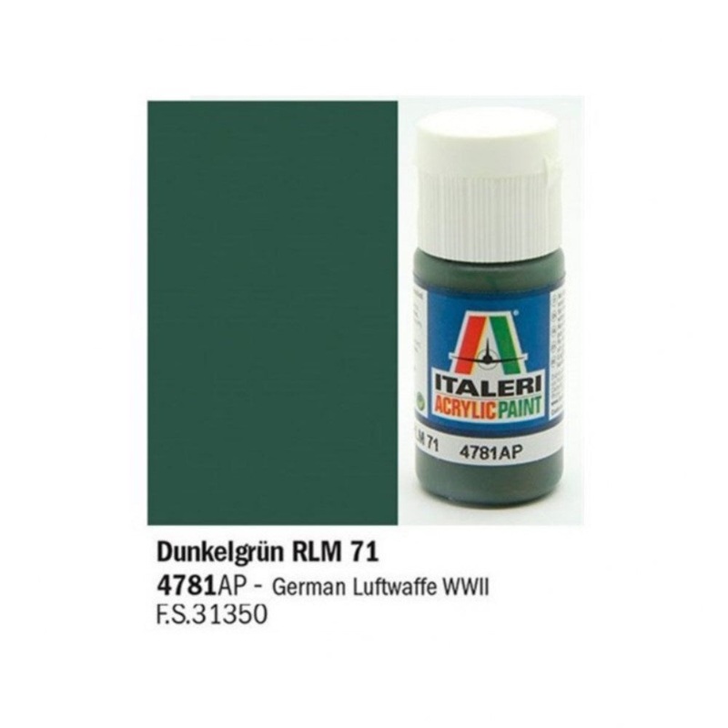 Vallejo by Italeri 4781 Paint DUNKELGRUN RLM 71