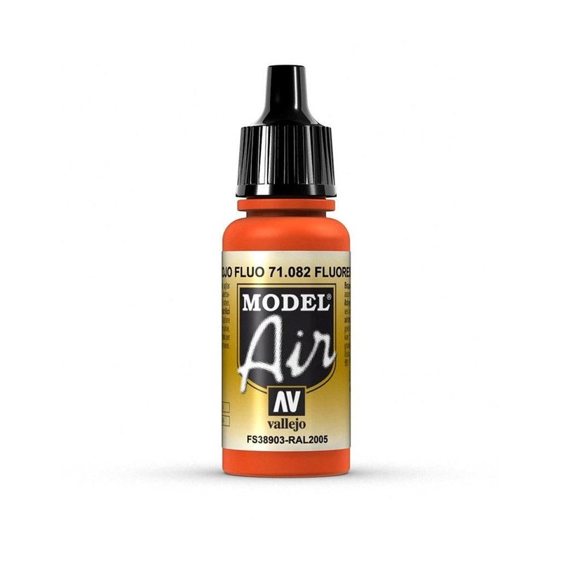 Vallejo AV71082 Model Air Fluorescent Red 17 ml