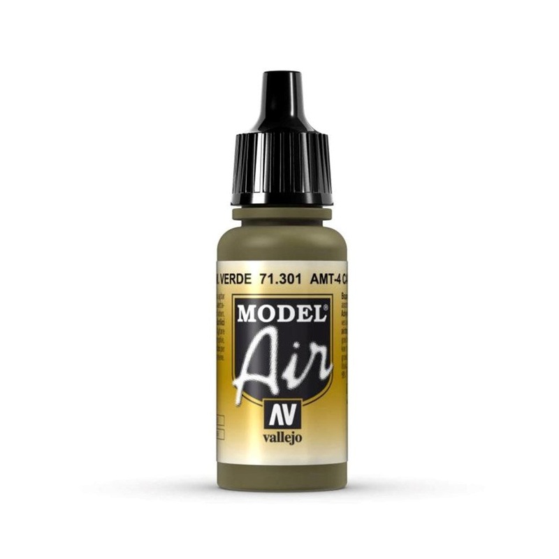 Vallejo AV71301 Model Air AMT-4 Camouflage Green 17 ml