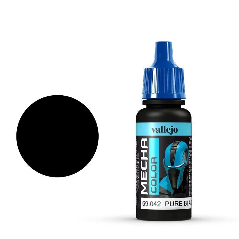 Vallejo AV69042 Mecha Colour Pure Black 17ml
