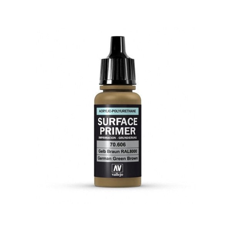 Vallejo AV70606 Surface Primer German Green Brown 17 ml
