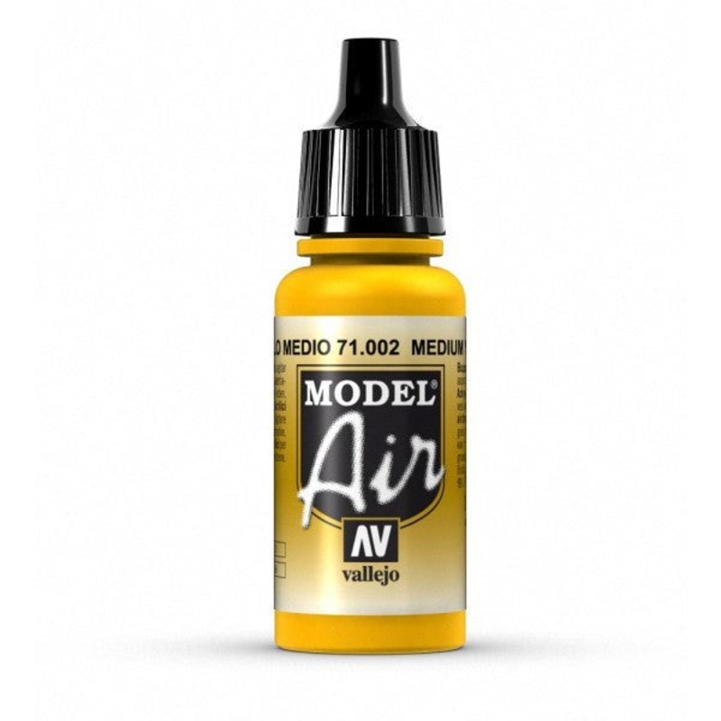 Vallejo AV71002 Model Air Medium Yellow 17 ml