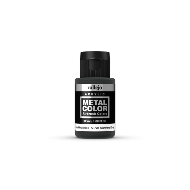 Vallejo AV77720 Metal Colour Gunmetal Grey 32ml