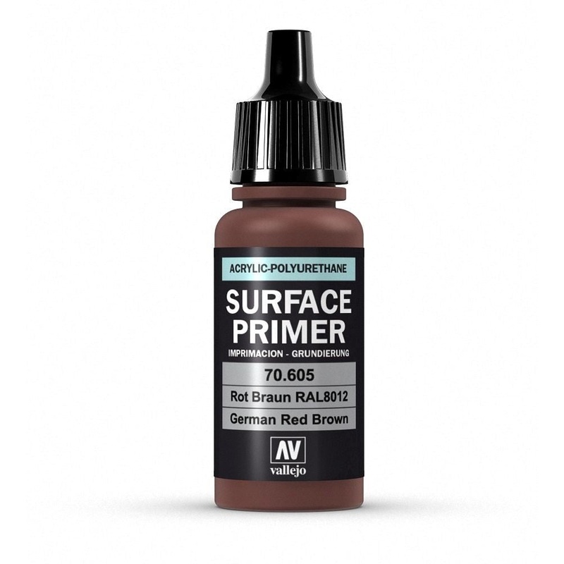 Vallejo AV70605 Surface Primer German Red Brown 17 ml