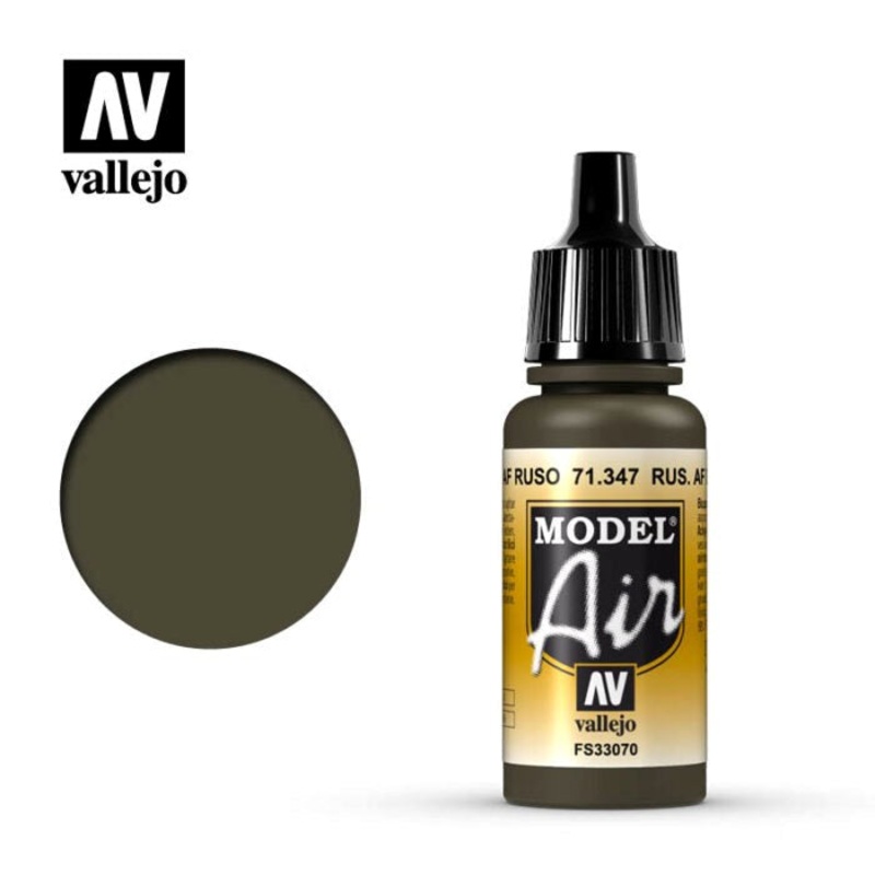 Vallejo AV71347 Model Air Russian AF Dark Green 17ml