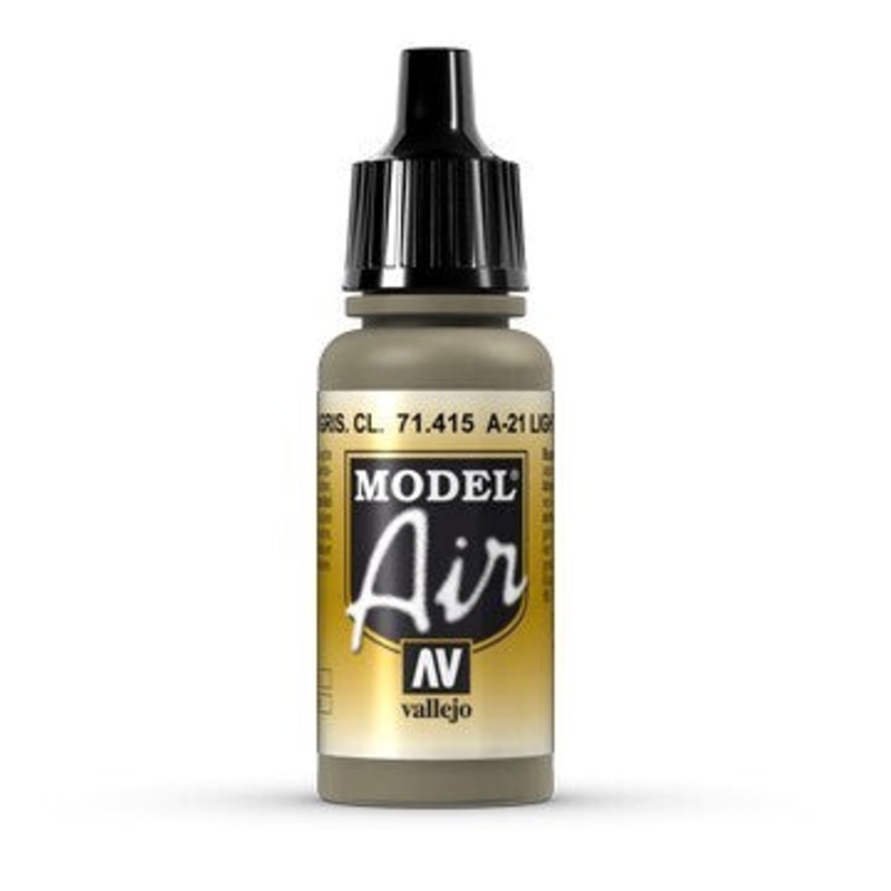 Vallejo AV71415 Model Air A-21 Light Greyish Brown 17ml