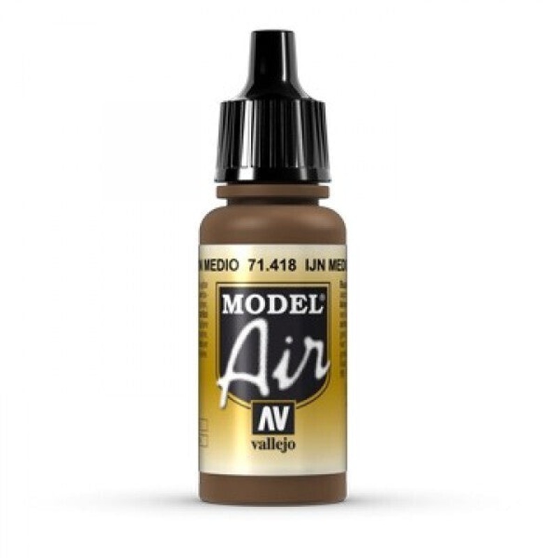 Vallejo AV71418 Model Air Ijn Medium Brown 17ml