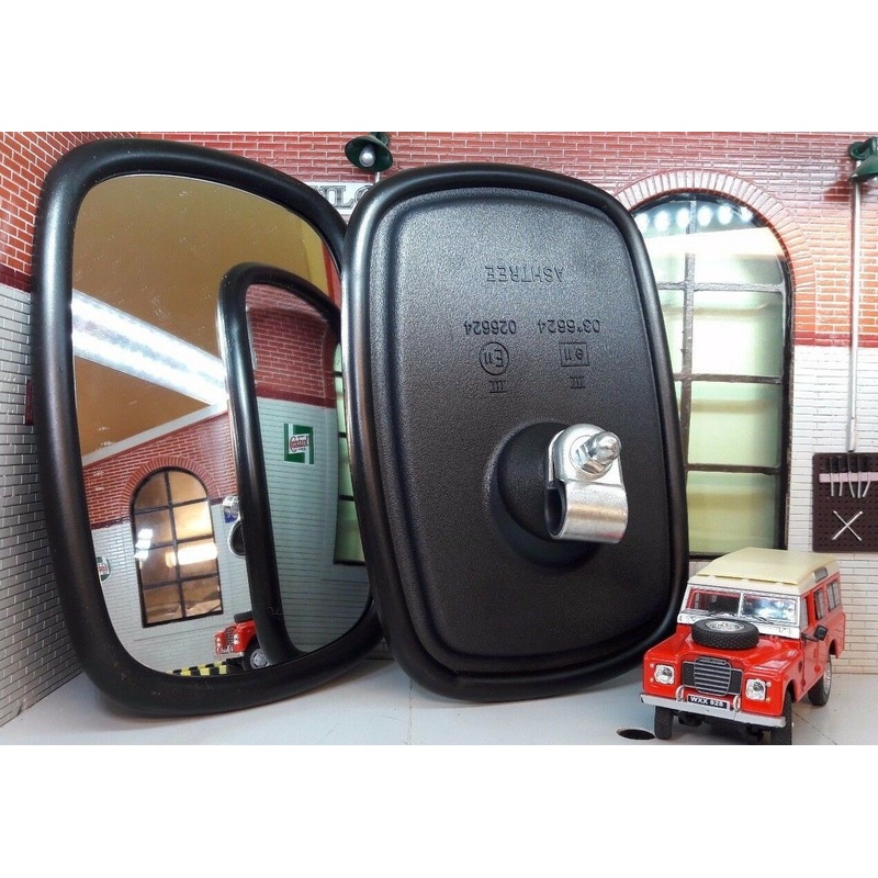 Land Rover Series 2 2a 3 Convex Door Wing Mirror Heads MRC8276 x2