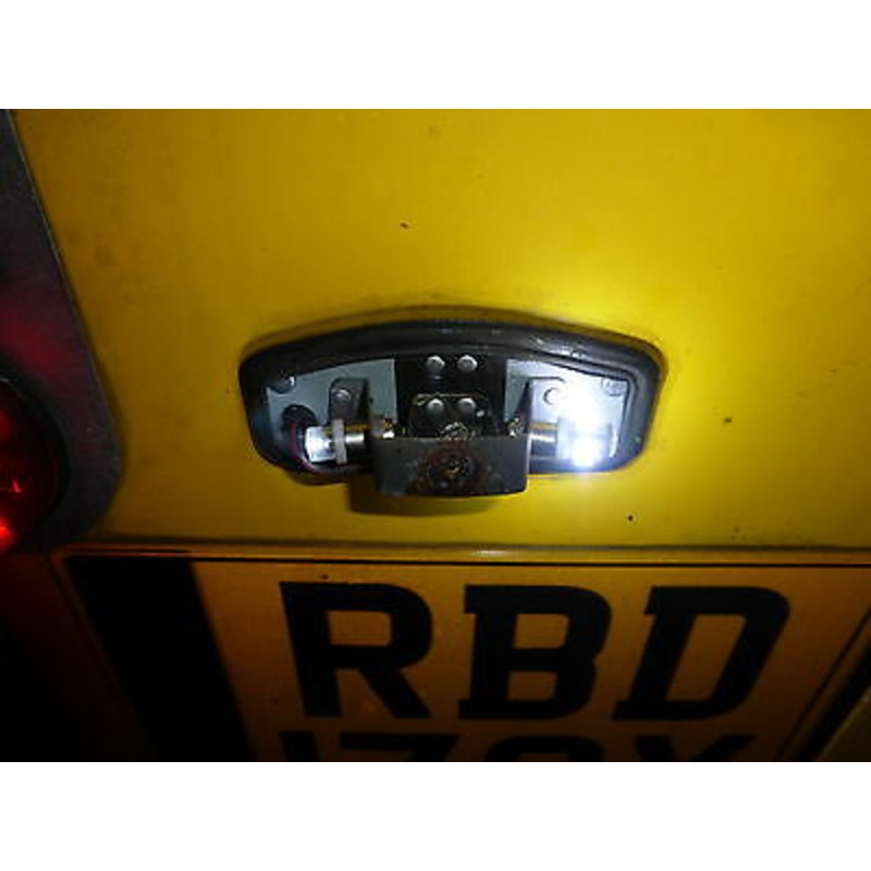LED Bulbs for Land Rover Series 2 2a 3 Vintage Lucas 467 Rear Numberplate Light