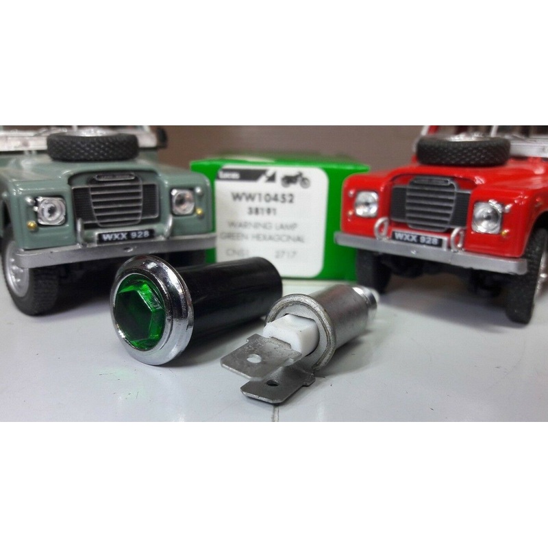 Lucas OEM Green LED Warning Light Chrome
