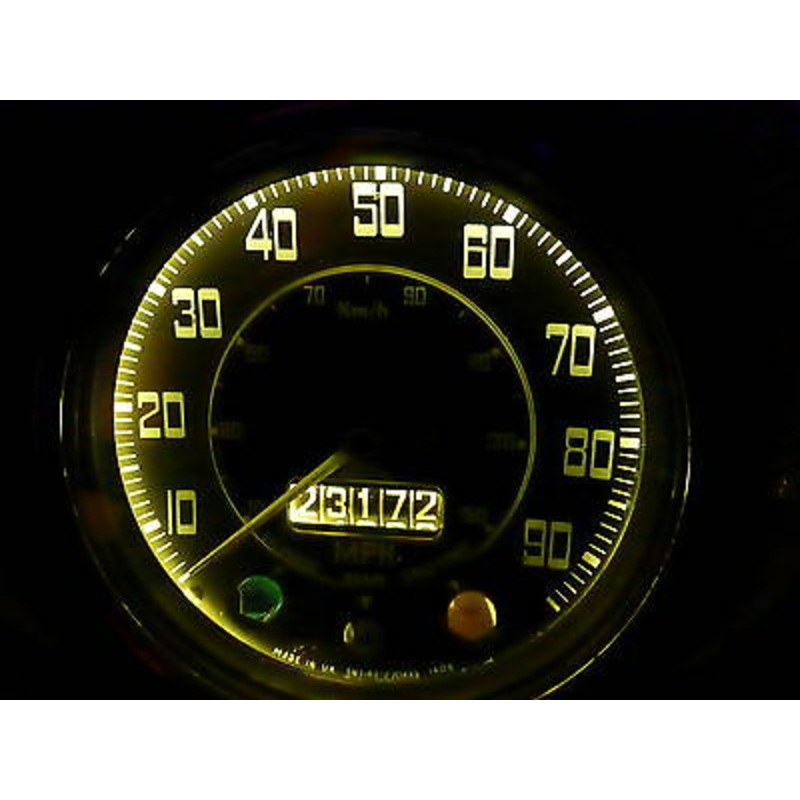 Triumph TR2 TR3 TR4 TR5 TR6 SPITFIRE LED Instrument Warm White Bulb Upgrade