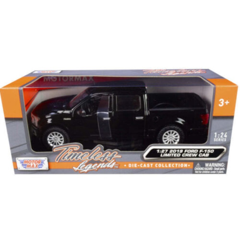 Ford F-150 Black 1:24 1:27 Scale 2019 Limited Crew Cab F150 Truck Diecast Model
