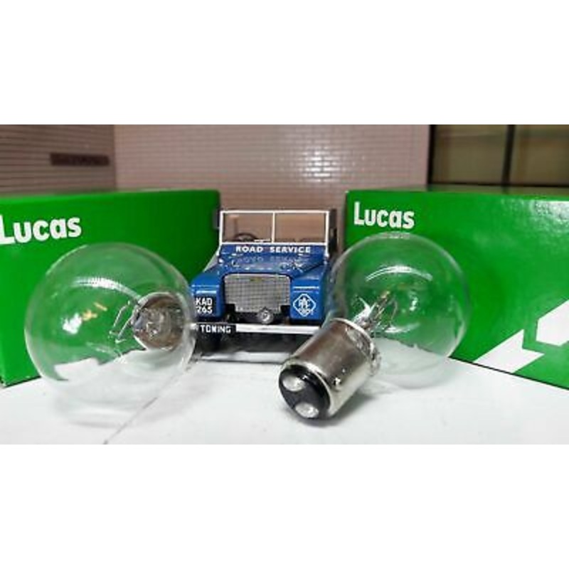 Fordson E27N Major Tractor OEM Genuine Lucas 36/36W Headlight Headlamp Bulbs x2