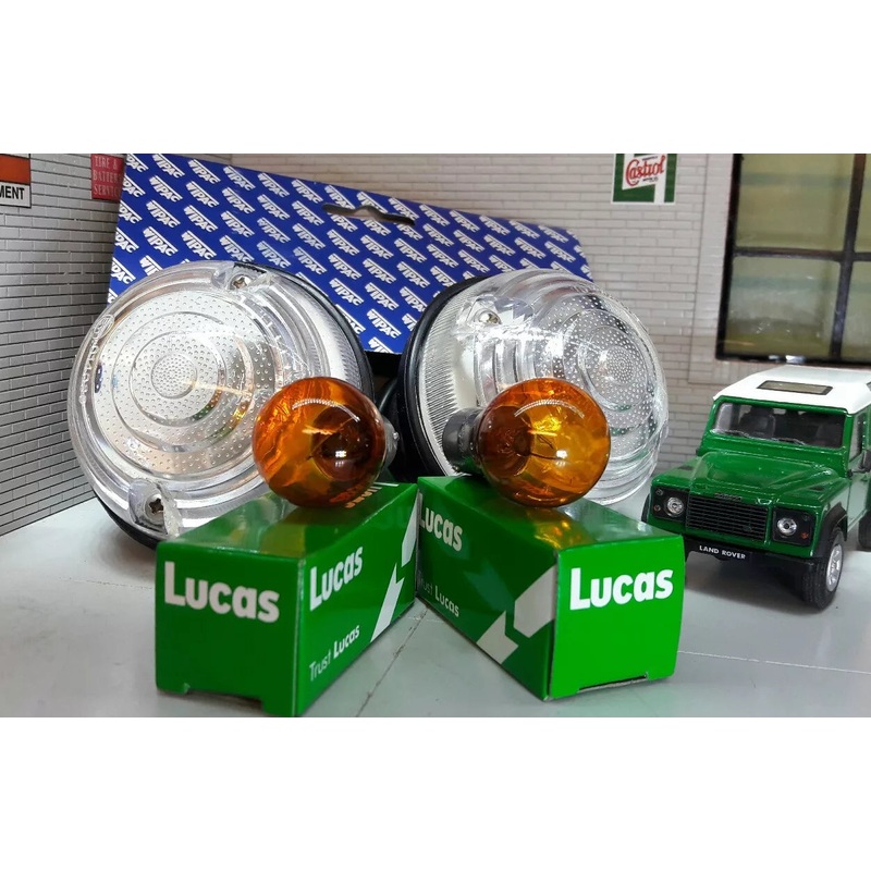 Land Rover Defender Series 3 Front/Rear Clear Indicator Light /Lamp OEM Wipac x2