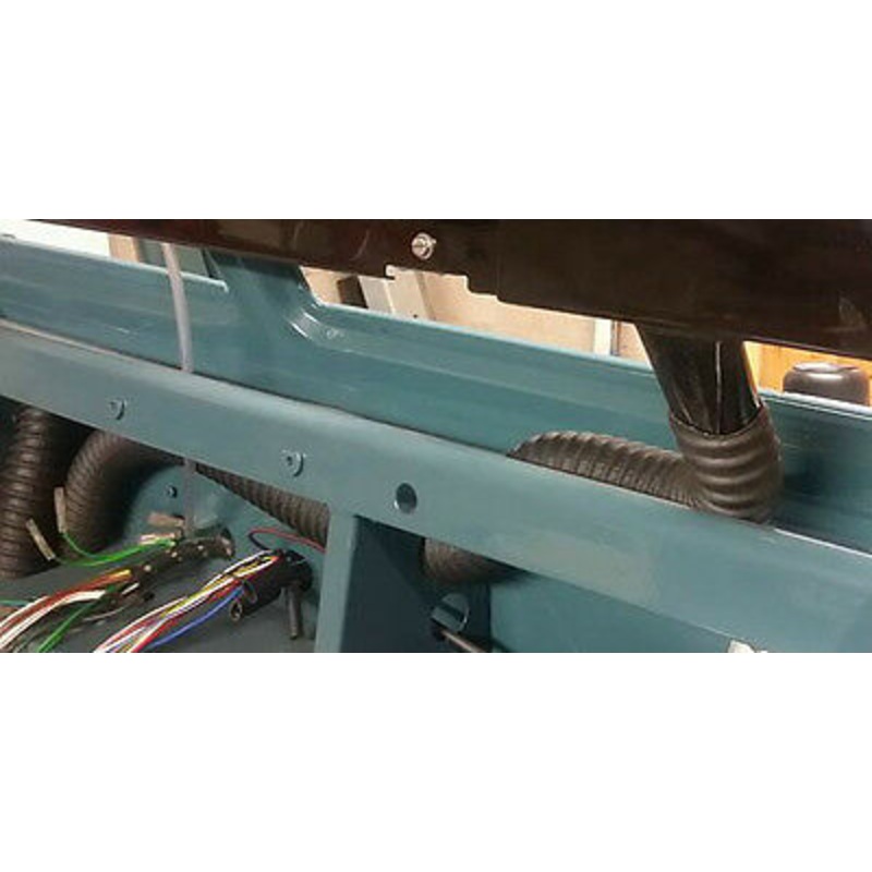 Round Smiths Heater Demist Ducting Black Tube Hoses Land Rover Series
