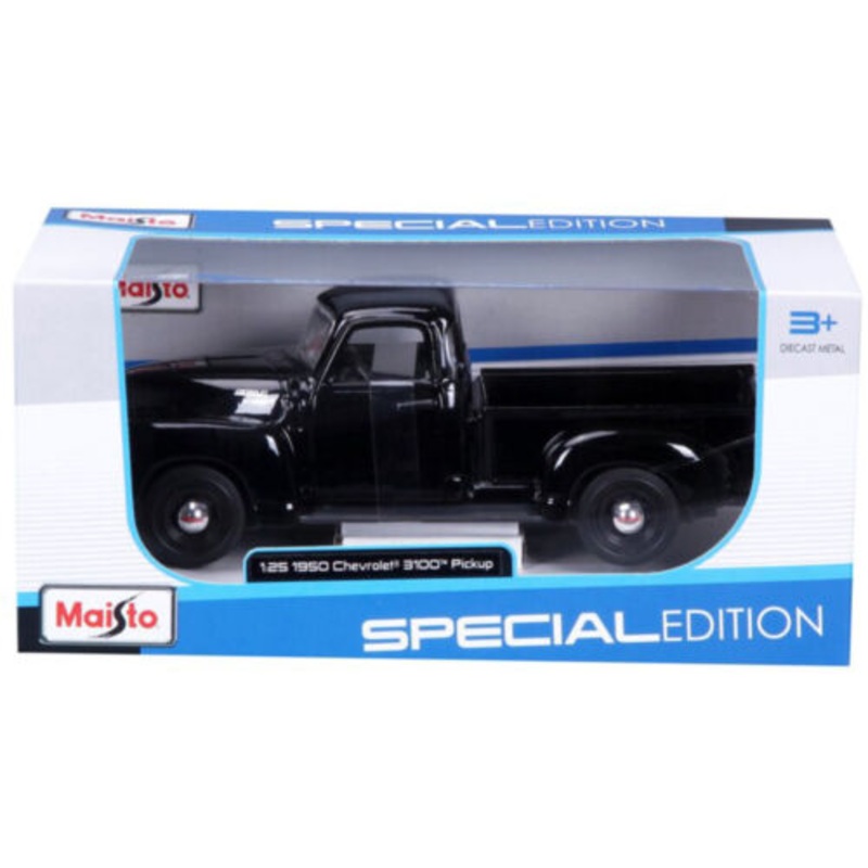 Chevrolet 3100 Pickup Black 1950 Truck Maisto 1:24