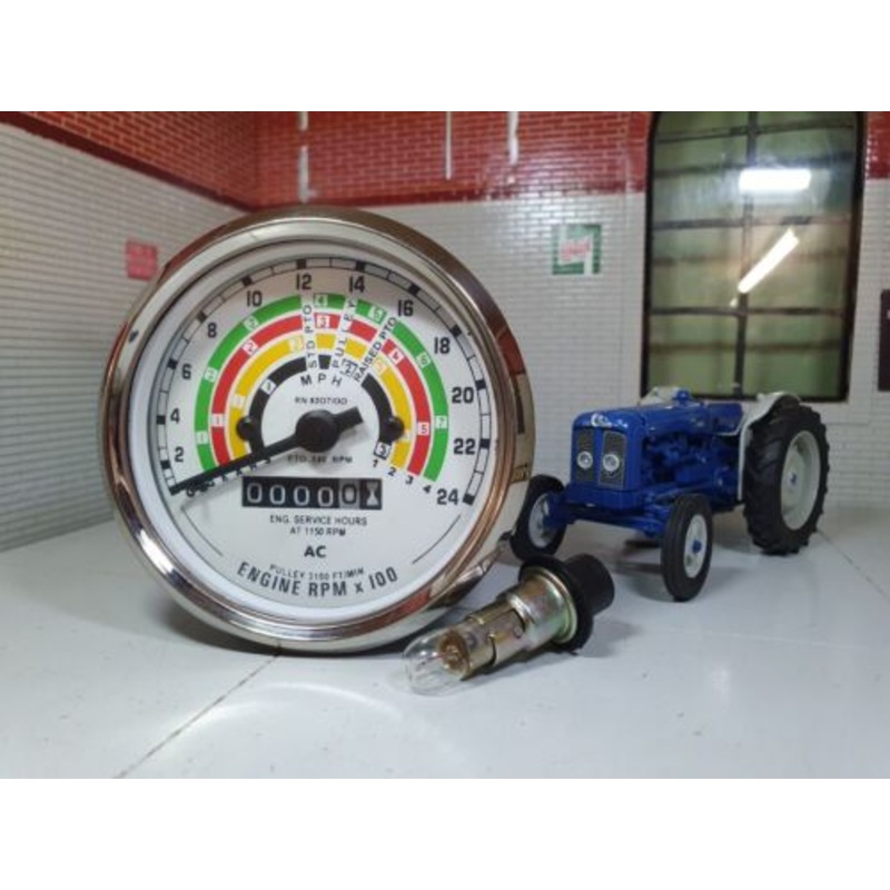 Fordson MPH Tachometer Tractormeter Gauge AC Type Face (Clockwise/Anticlockwise)