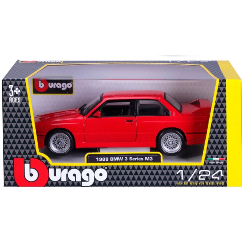 BMW 1988 M3 E30 3 Series 21100 Bburago 1:24