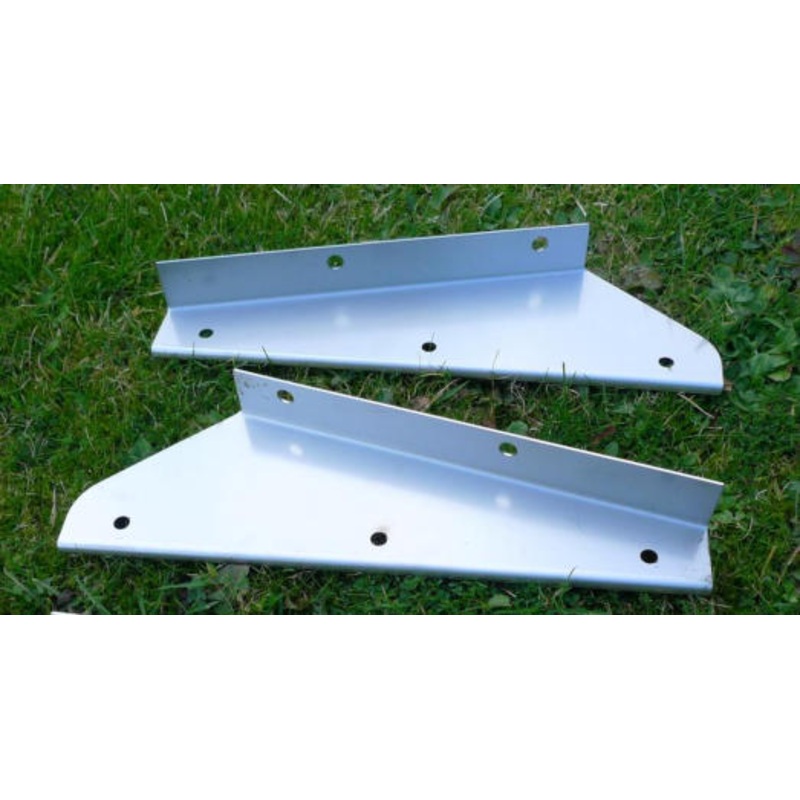 Land Rover Defender Stainless Front Mud Flap Brackets