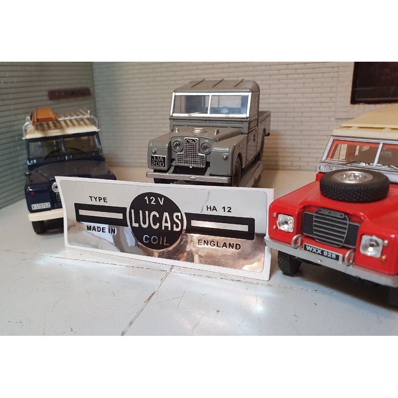 Land Rover Series 1 2 2a 88 109 Lucas HA12 Coil Decal