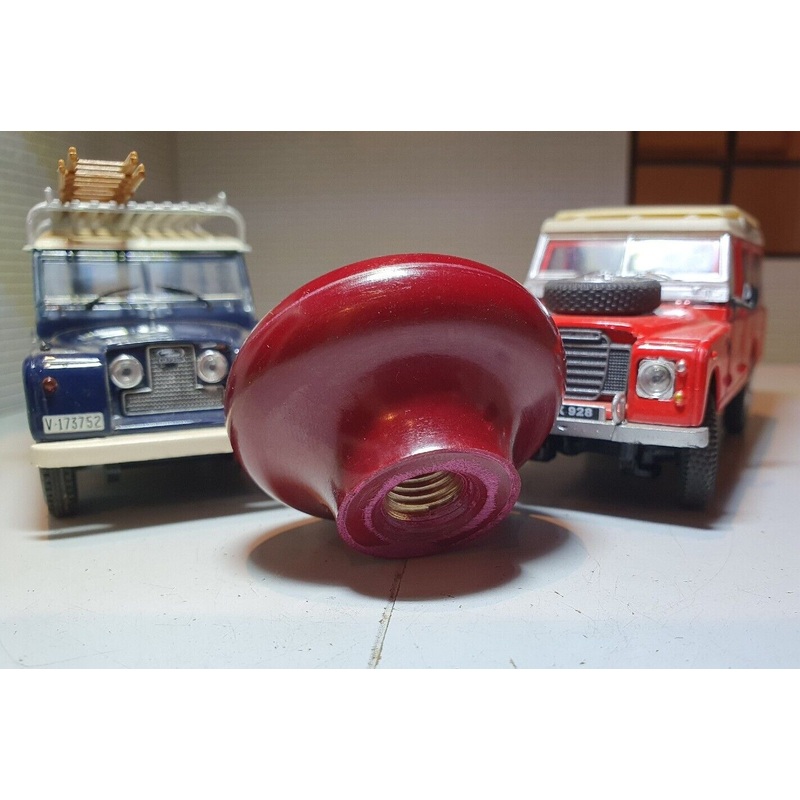 Land Rover Series 1 2 2a 3 High Low Selector Gear Knob Dark Red 219521