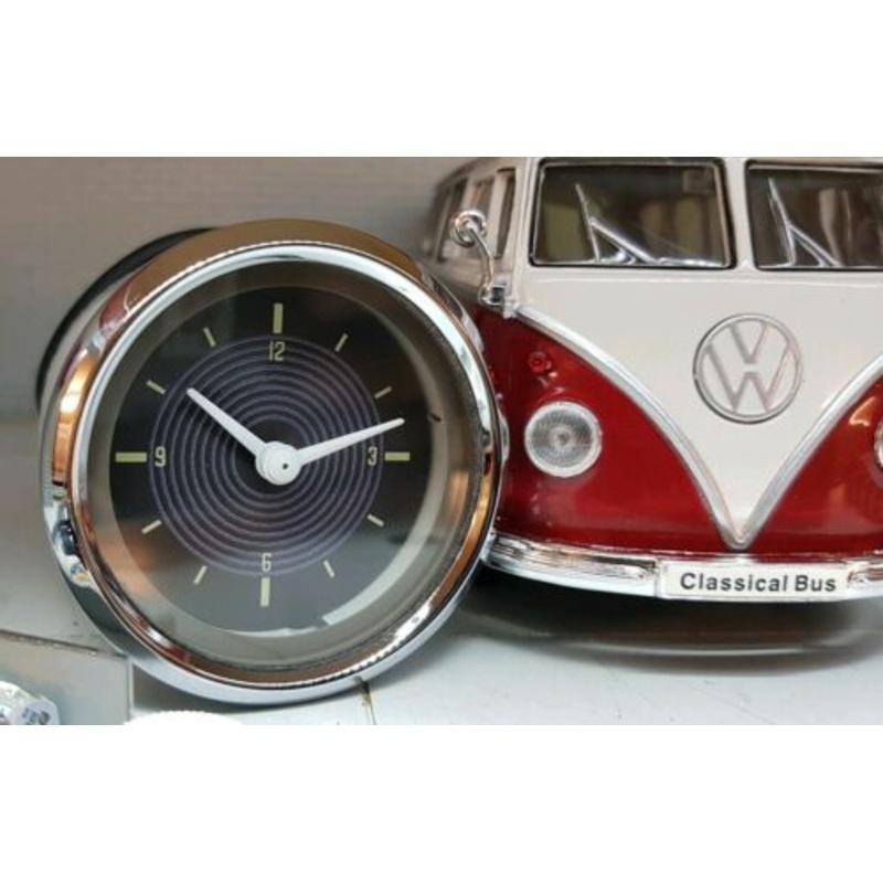 VDO Smiths Analogue Time Clock VW T2 Split  1967 12v Dash Panel Gauge & LED bulb